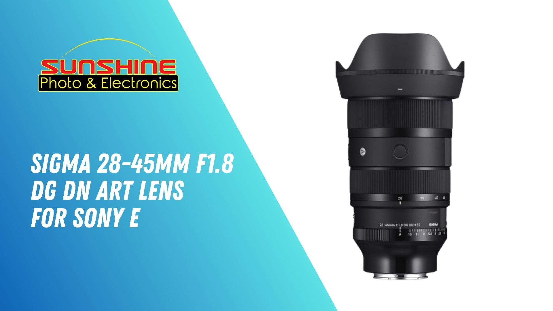 SIGMA 28-45mm F1.8 DG DN | Art ソニーeマウント Sigma 28-45mm f/1.8 DG DN ART Lens for Sony FE